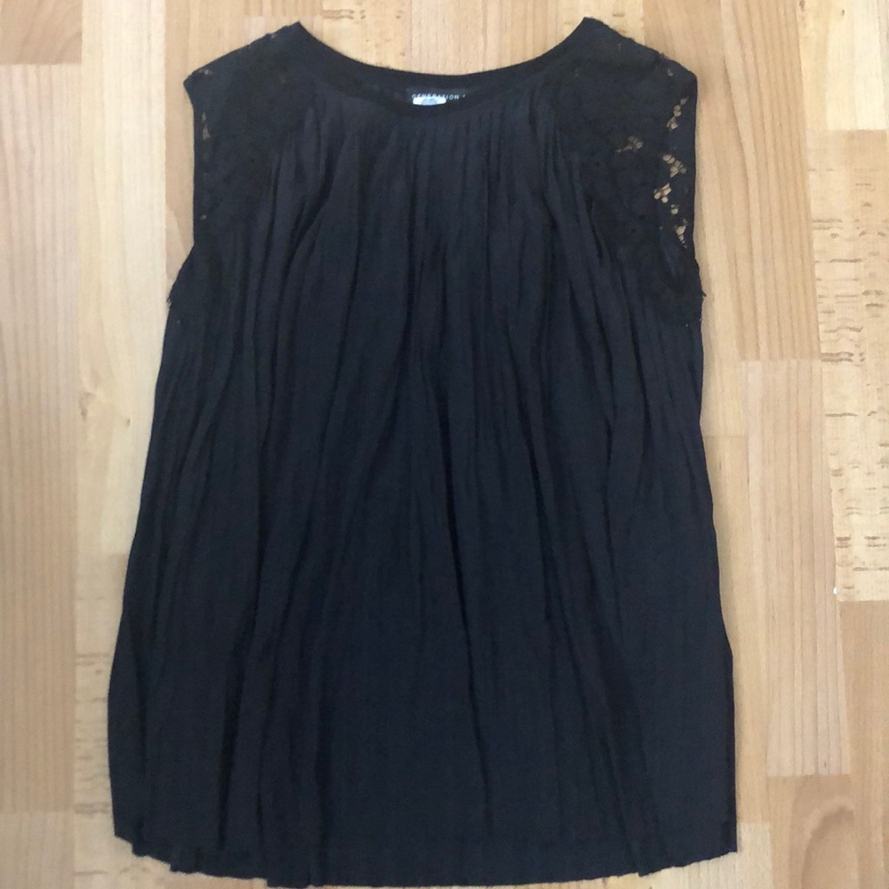 Generation Love black silk and lace top